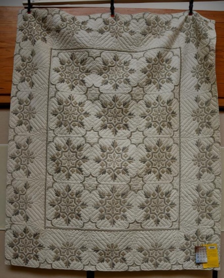 Vintage quilt "Snowflakes Cross Stitch"