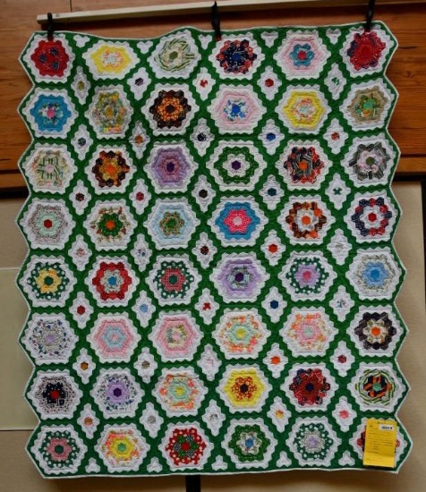 Vintage quilt "Flower Garden"