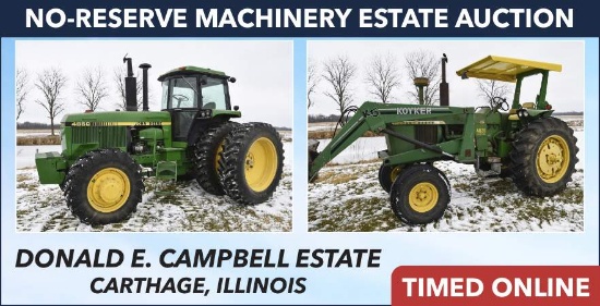 No-Reserve Machinery Estate Auction - Campbell