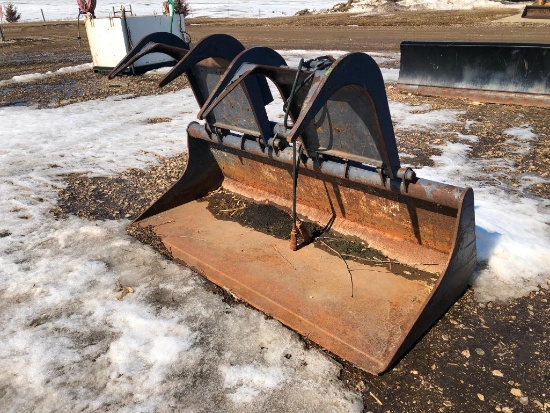 Thomas 73" hyd. grapple bucket for skidsteer