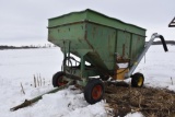 225 bu. gravity wagon on John Deere gear