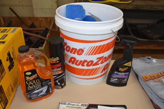 Auto Zone car cleaning kit with 5 gallon bucket