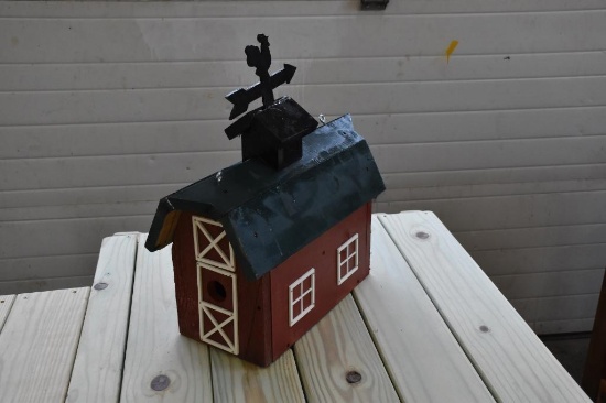 Custom built barn style bird house