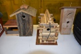 (3) Custom made bird houses