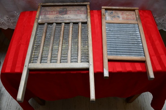 Antique Washboards, Lot of Two