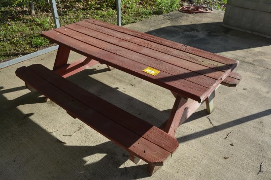 73" wooden picnic table