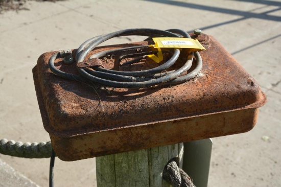 Vintage outboard gas tank