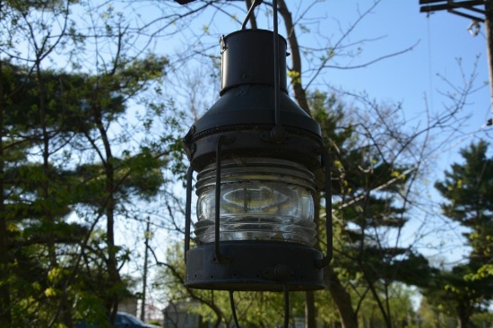 24" tall river boat lantern