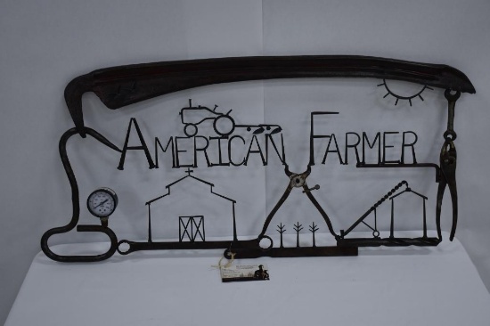 American Farmer metal sign