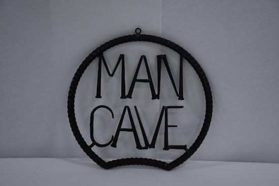 Man Cave metal sign