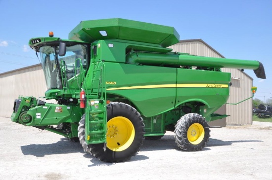 2012 John Deere S660 2wd combine