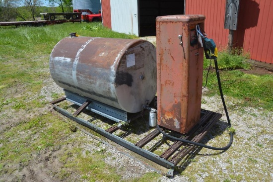 Vintage Bennet Fuel pump on skid