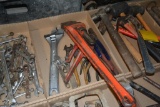 Rigid pipe wrench, pliers, etc