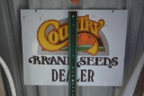 Country Brand Seeds Metal Sign