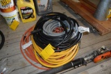 Air hose and extension cords