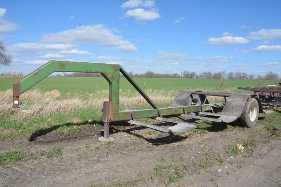 Shop built 6 bale hay trailer