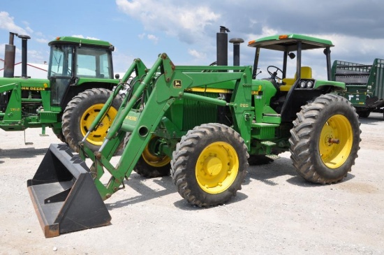 1990 John Deere 4055 MFWD tractor w/loader