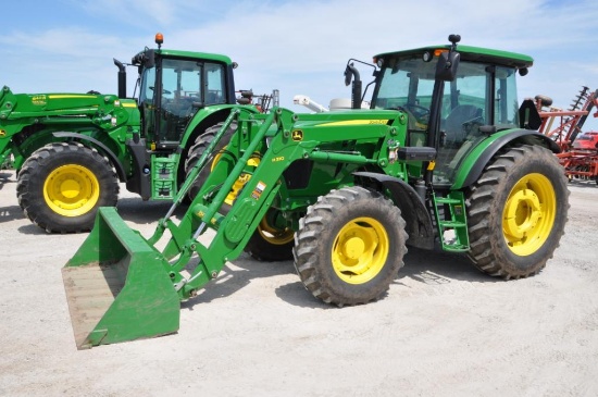 2012 John Deere 6140D MFWD tractor w/loader