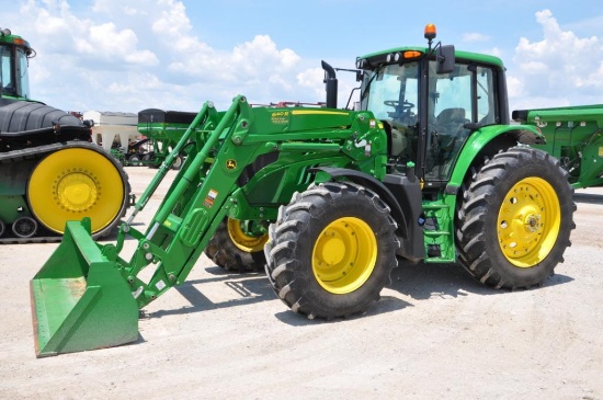 2017 John Deere 6155M MFWD tractor w/loader