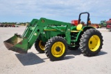 1992 John Deere 5400 MFWD tractor w/loader