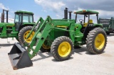 1990 John Deere 4055 MFWD tractor w/loader