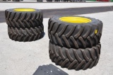 (4) Goodyear LSW 800/55R46 tires on JD rims