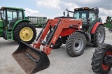 2008 Massey Ferguson 6465 MFWD tractor w/loader