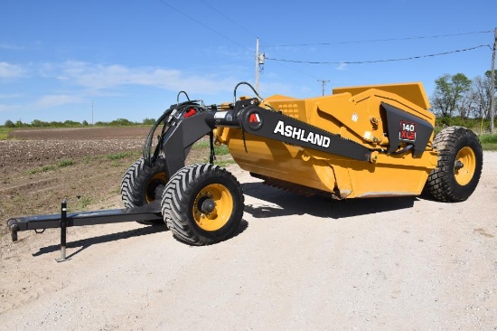 2017 Ashland 140 XL2 14 yard pull type scraper