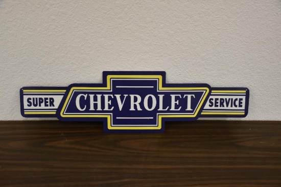 Chevrolet Super Service reproduction metal sign