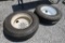 (2) 11R24.5 tires and wheels