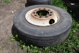 295/75R22.5 tire and 10-hole rim