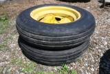 (2) 5.90-15 tires and 4-hole rims