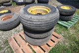 (3) 11L-15 tires and wheels