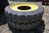 (2) 9.5-36 tires and wheels