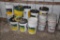 Assorted buckets & wire baskets