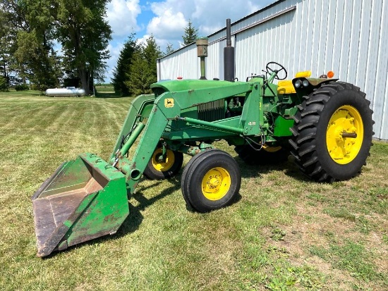 1967 John Deere 3020 diesel 2wd tractor w/loader