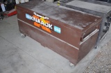 Knaack jobsite box on rollers