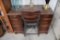 7 Drawer wooden desk with chair