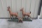 3 Concrete deer statues