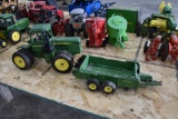 John Deere tractor and manure spreader