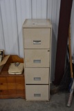 4 Drawer metal filing cabinet