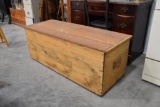 Wooden toy chest