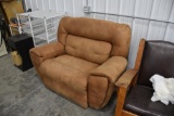 Tan colored reclining chair