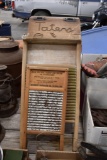 2 Wash boards and potato bin