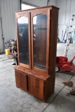 Wooden upright 2 door gun cabinet