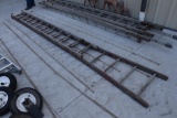 16' wooden extension ladder
