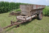 Wooden barge box on gear