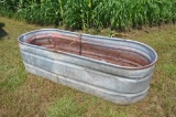 Galvanized cattle water tank