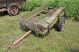 2-wheel flatbed trailer