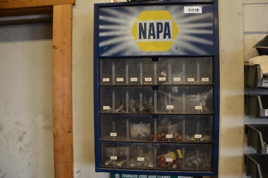 Napa light bulb display cabinet
